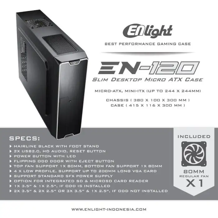 ENLIGHT EN-120 + 300W SFX SLIM mATX USB3.0