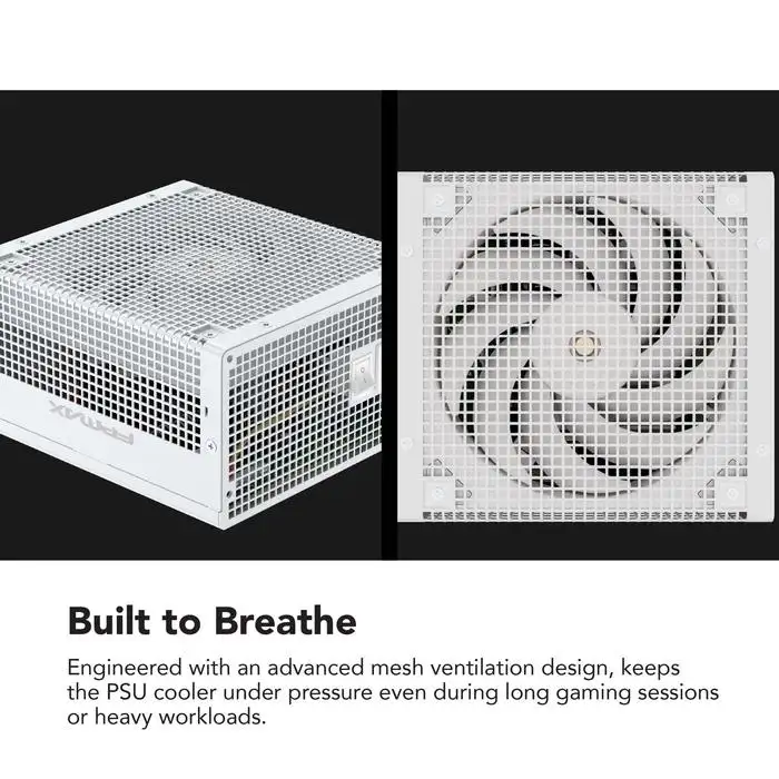 FPMAX CS 750W BR White 80+ Bronze Full Modular PCIE 5.1 Japan caps