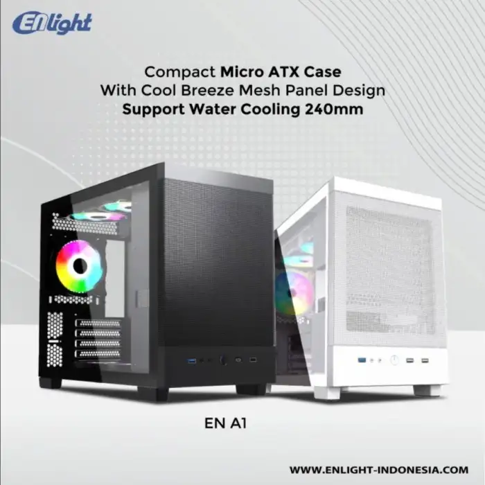 ENLIGHT A1 WHITE With USB-C + No Fan