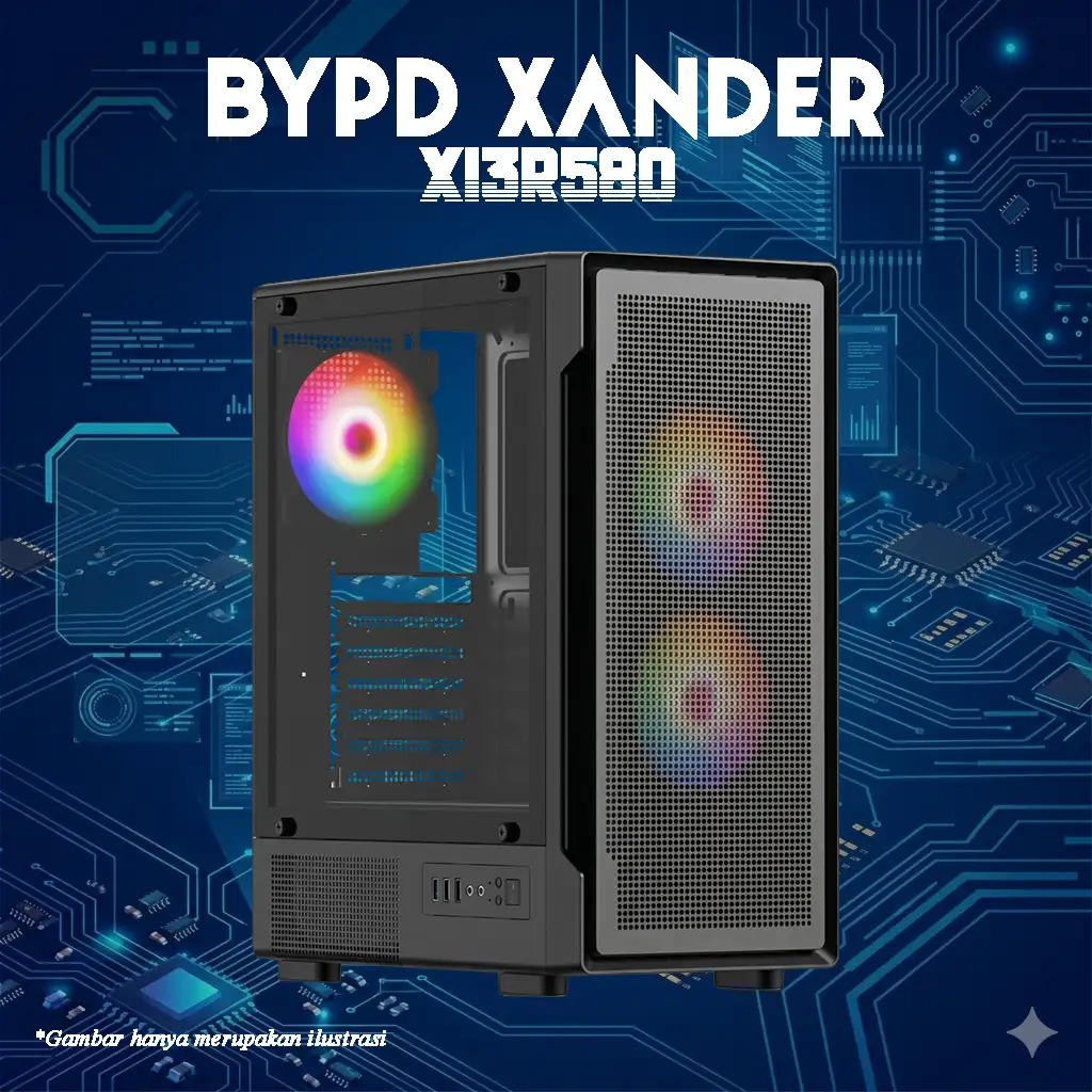 BYPD XANDER Xi3R580 Intel Core i3 12100F 4.3Ghz | RX 580 8GB | DDR4 | NVME - GAMING PC