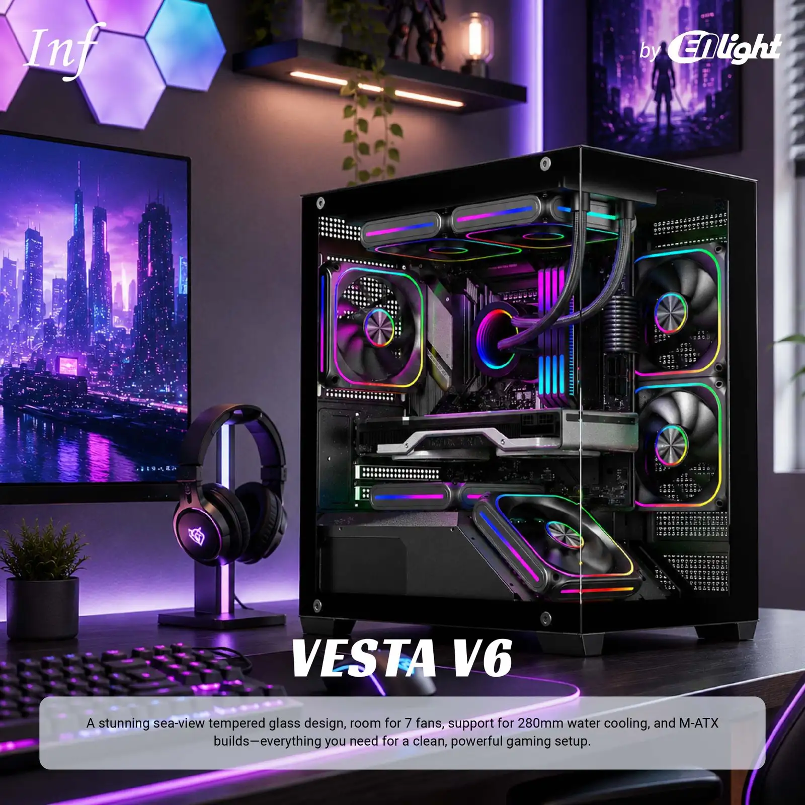 INFINITY VESTA V6 + 3 Fan RGB