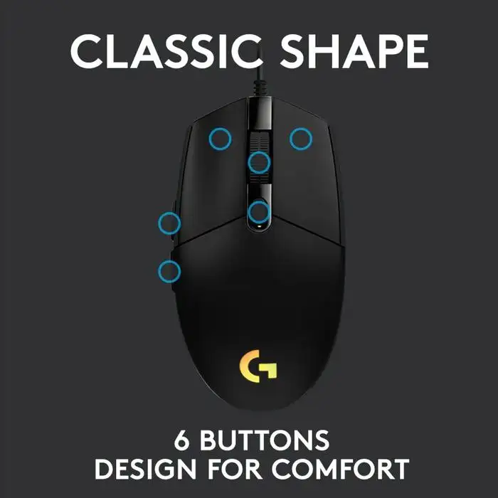 Logitech G102 V2 LightSync Gaming Mouse RGB (White)