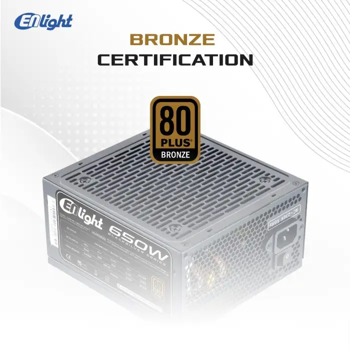 Enlight 650W BlackSilver 80+ Bronze Full Modular