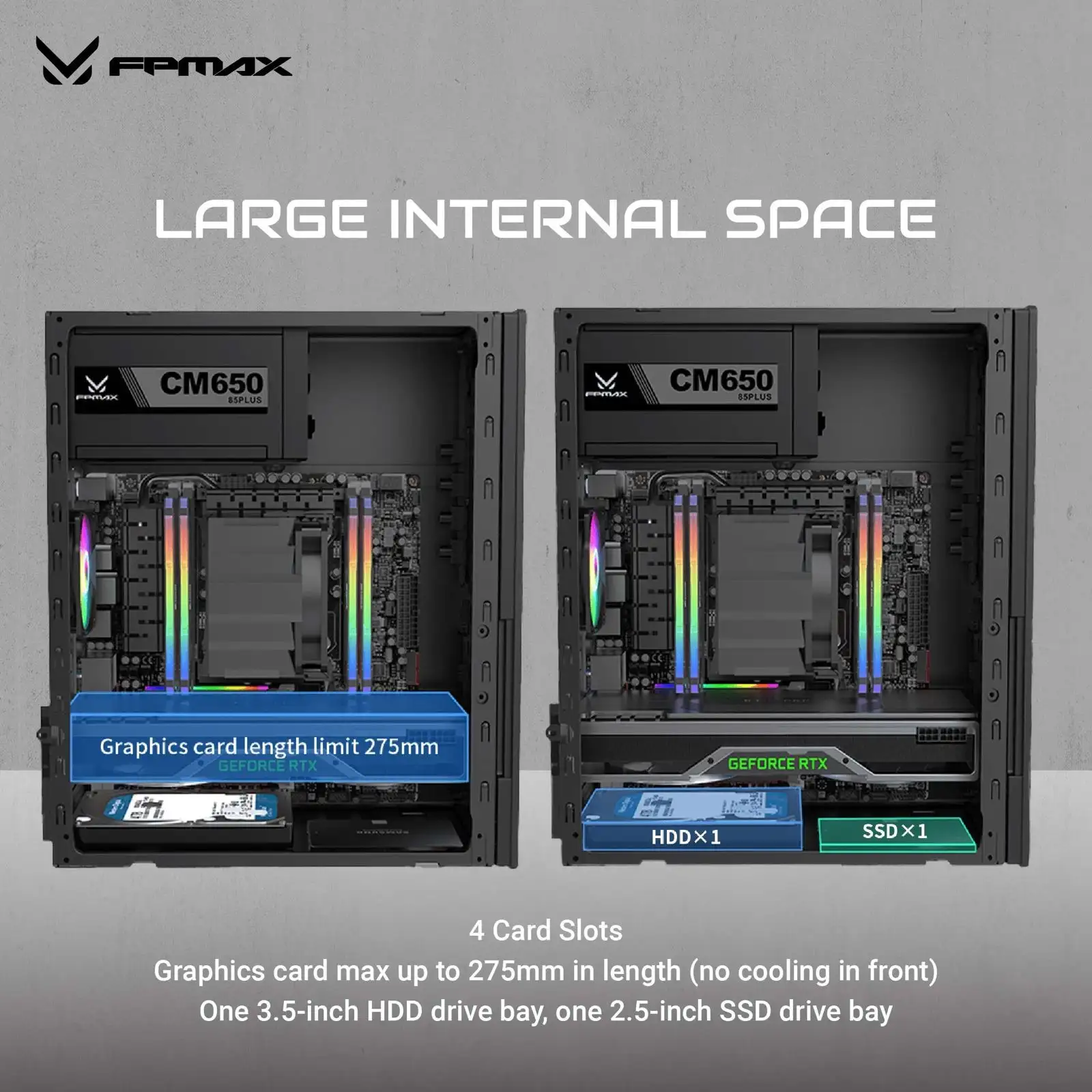FPMAX Cortex Eco + 300w Slim m-ATX + 1 Fan