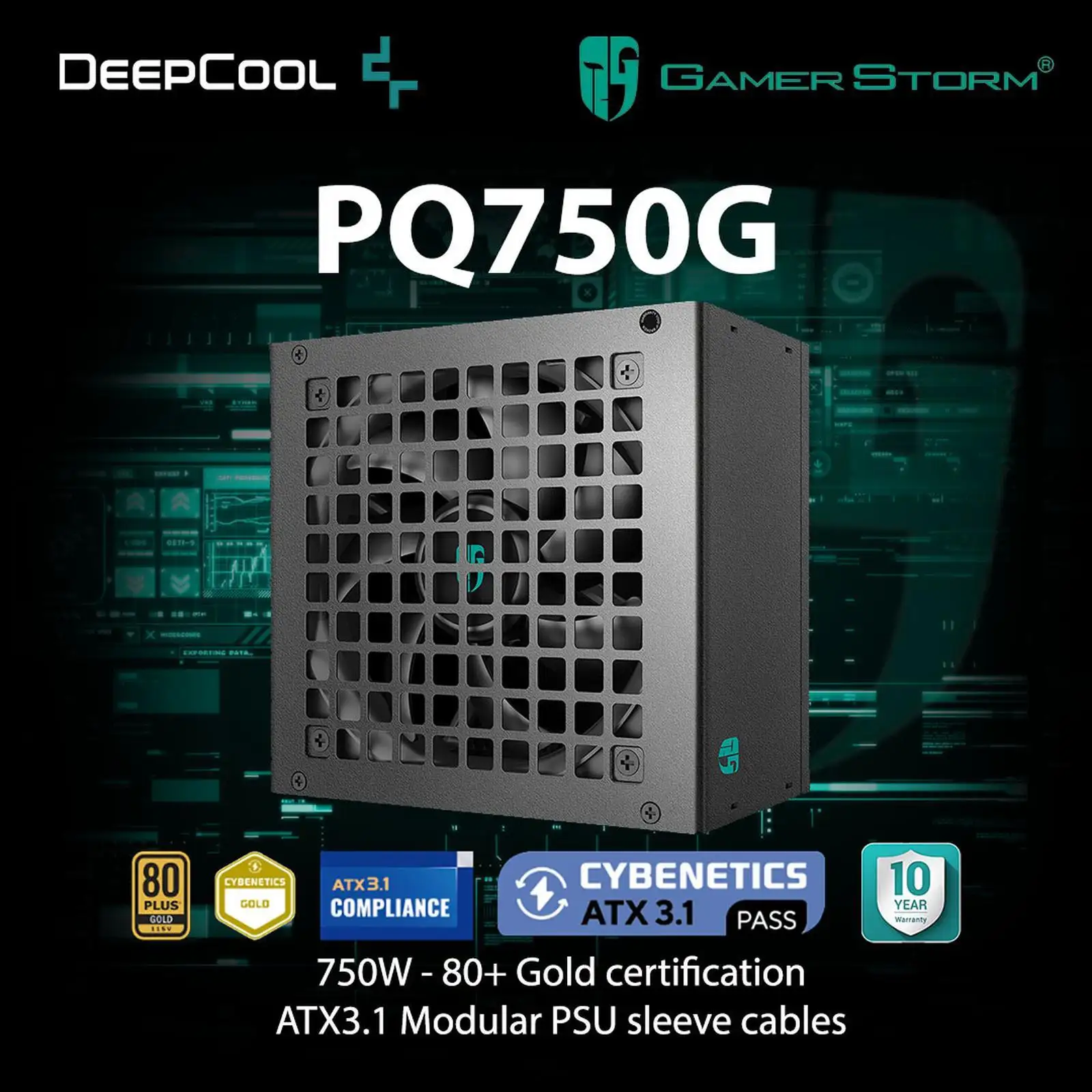 DEEPCOOL GAMERSTORM PQ750-G EU 750W 80+ GOLD FULL MODULAR