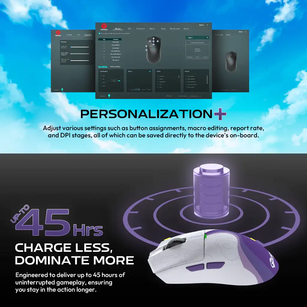 FANTECH X ONE PIECE TANTO WG13E MOUSE GAMING WIRELESS WITH DOCKING - NAMY