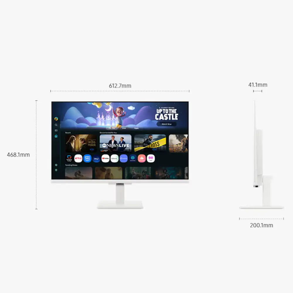 Samsung Smart Monitor M5 27" S27FM501 White Wifi BT Speaker
