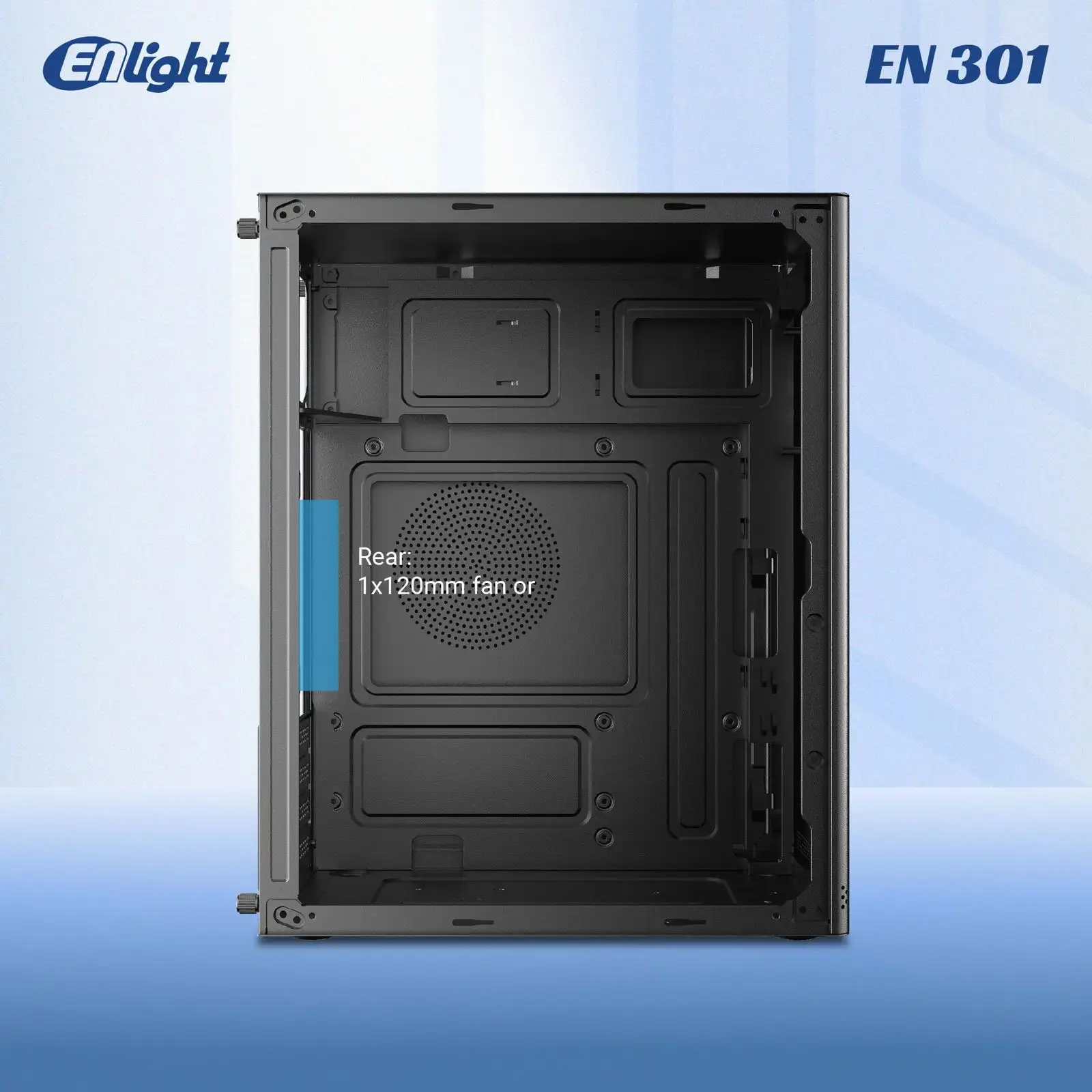 ENLIGHT EN-301 + 300W Black Mid Slim mATX USB3.0