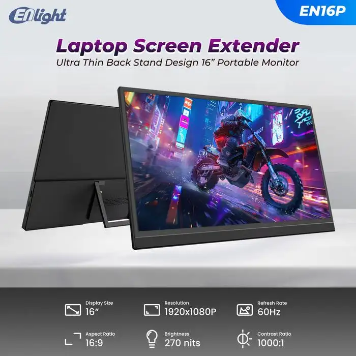 LED ENLIGHT EN16P 16" FHD Portable Monitor