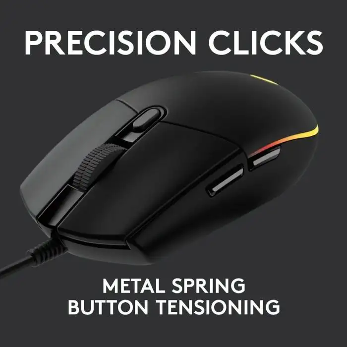 Logitech G102 V2 LightSync Gaming Mouse RGB Black
