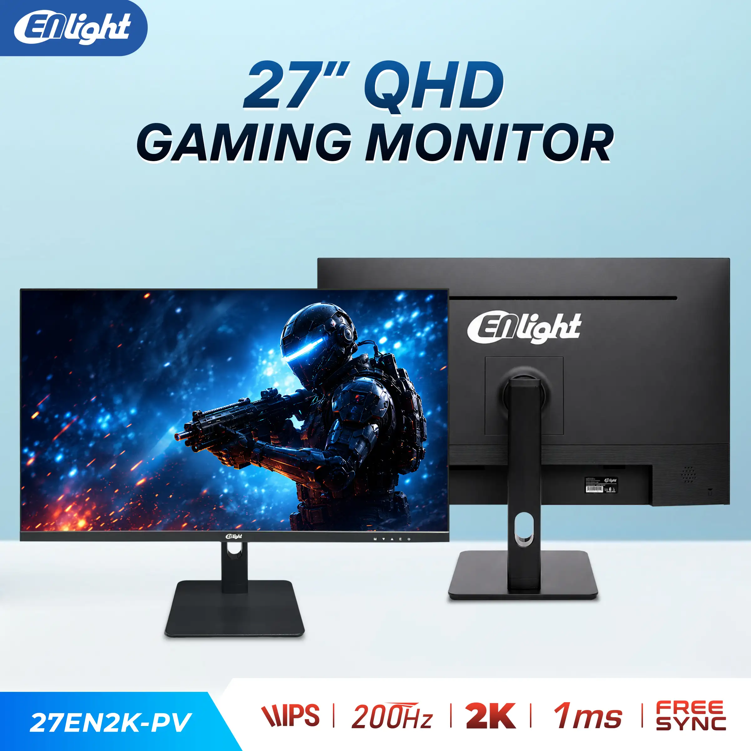 LED ENLIGHT 27EN2K-PV 27" 2K IPS 200hz 1ms Ergo