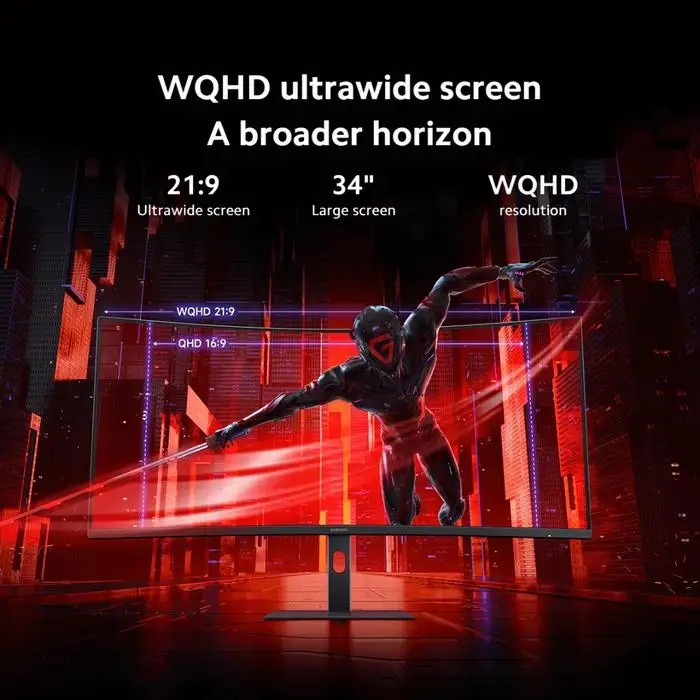 Xiaomi G34WQi 34" Curved Gaming Monitor WQHD 180Hz 1ms UltraWide