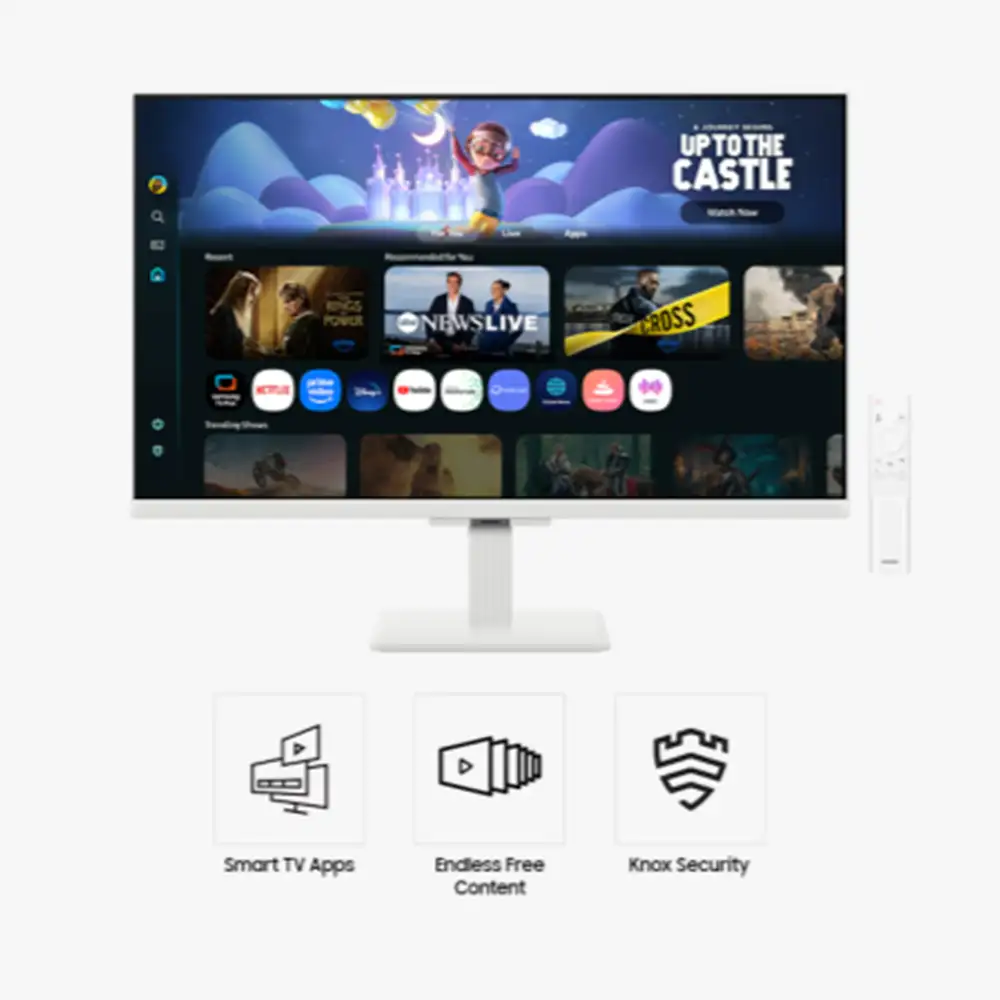 Samsung Smart Monitor M5 27" S27FM501 White Wifi BT Speaker