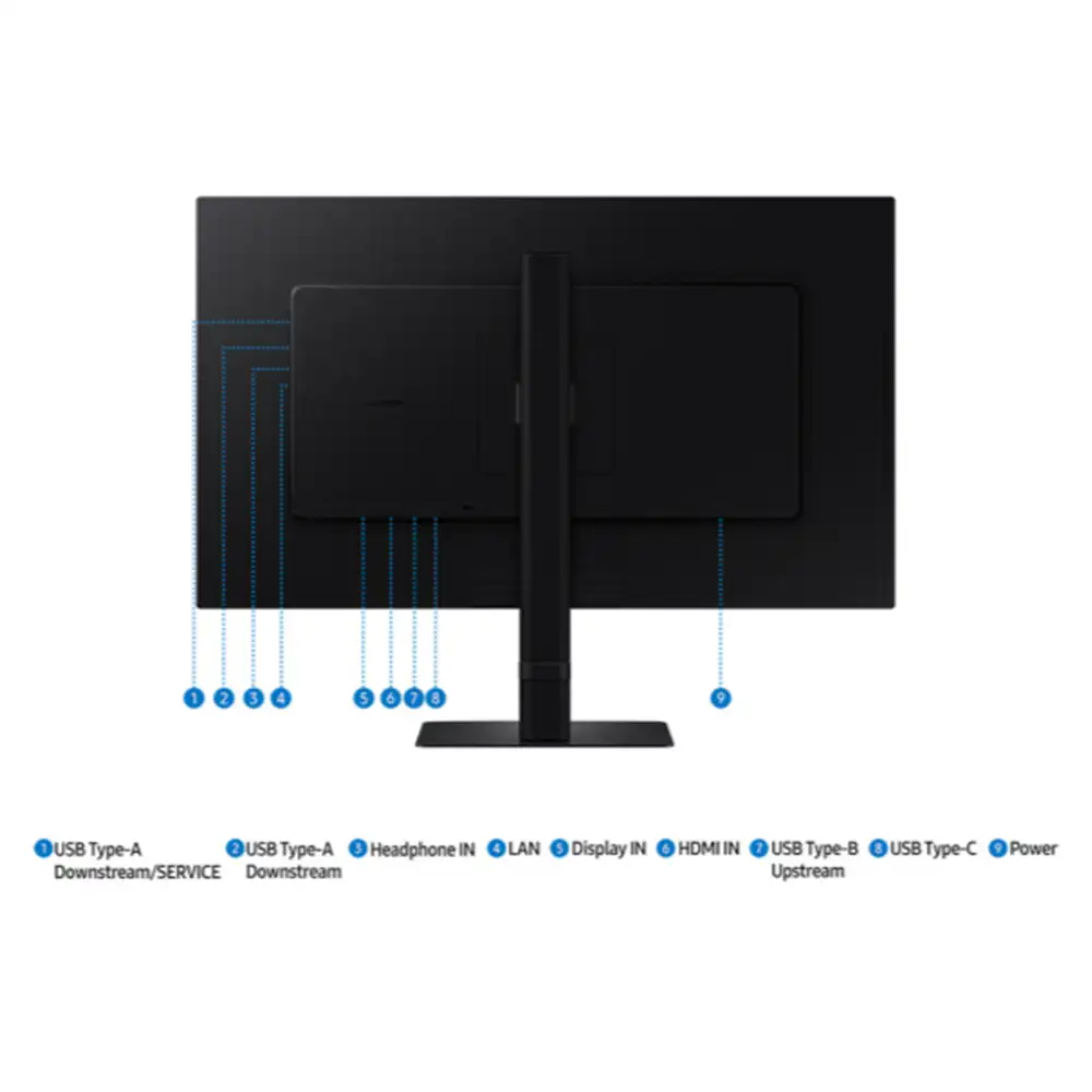 Samsung ViewFinity S8 LS27D804 27" Flat IPS 4K HDR10 Rotate USB-C LAN (S80UD)