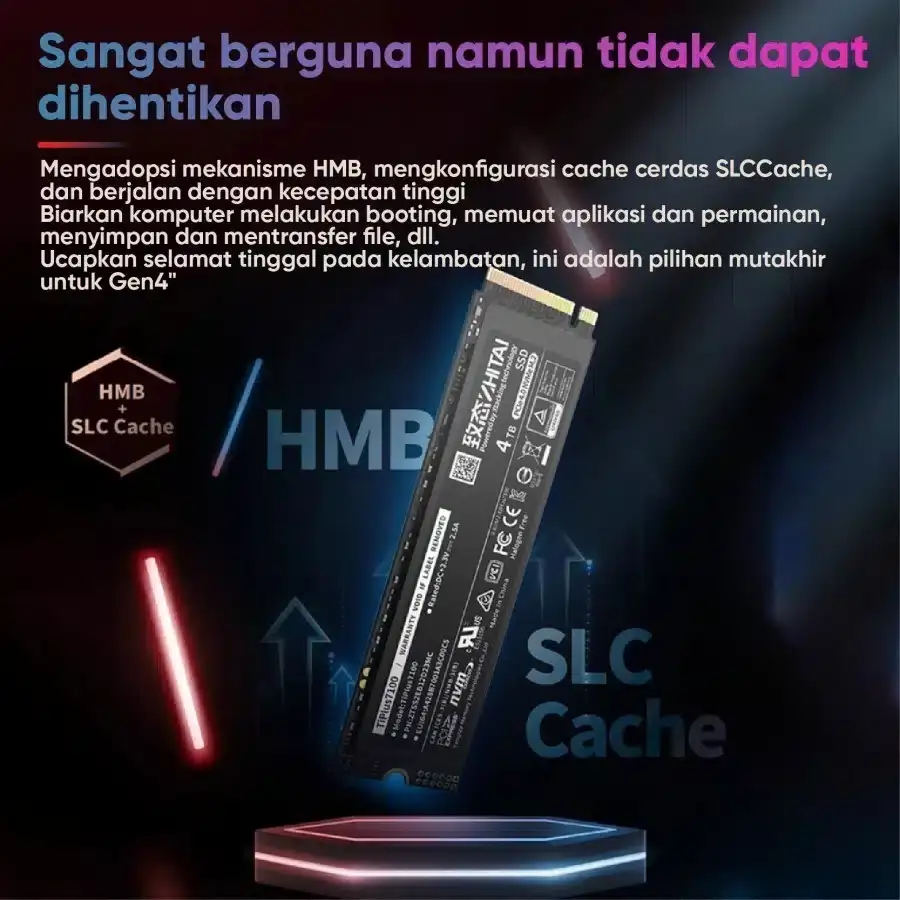 ZHITAI TIPLUS 7100S 1TB SSD NVME PCIE Gen4 7.400Mbps