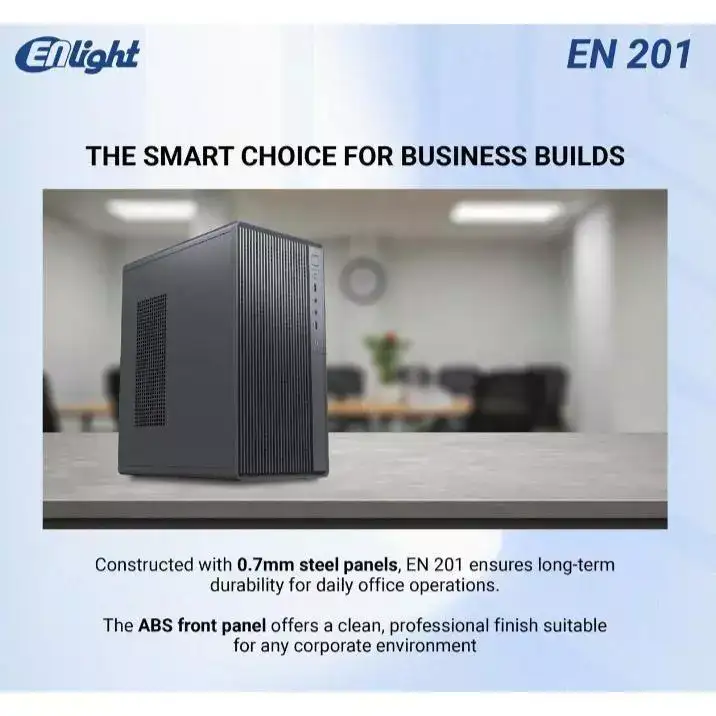 ENLIGHT EN-201 + 300W Black Mid Slim mATX USB3.0
