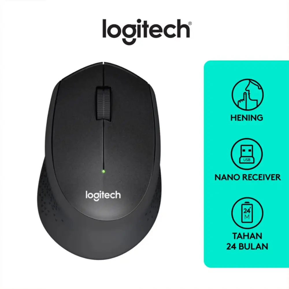Logitech M331 SILENT WIRELESS Mouse Black