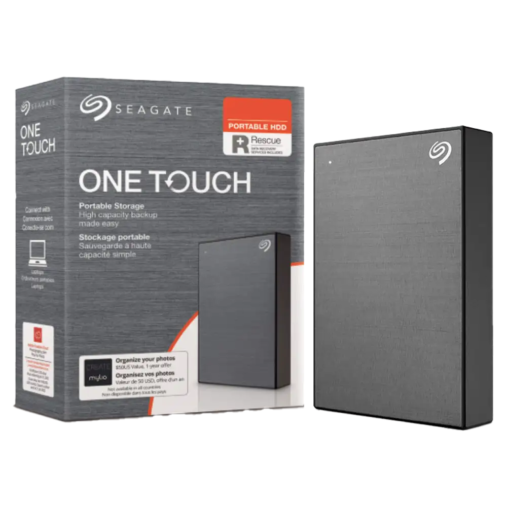 SEAGATE One Touch Portable Harddisk External USB3.0 2TB Grey