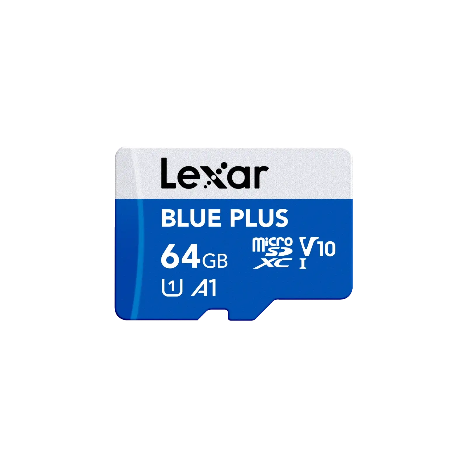 Lexar MicroSD Blue Plus 64GB Class 10 UHS-I 100Mbps + Adapter