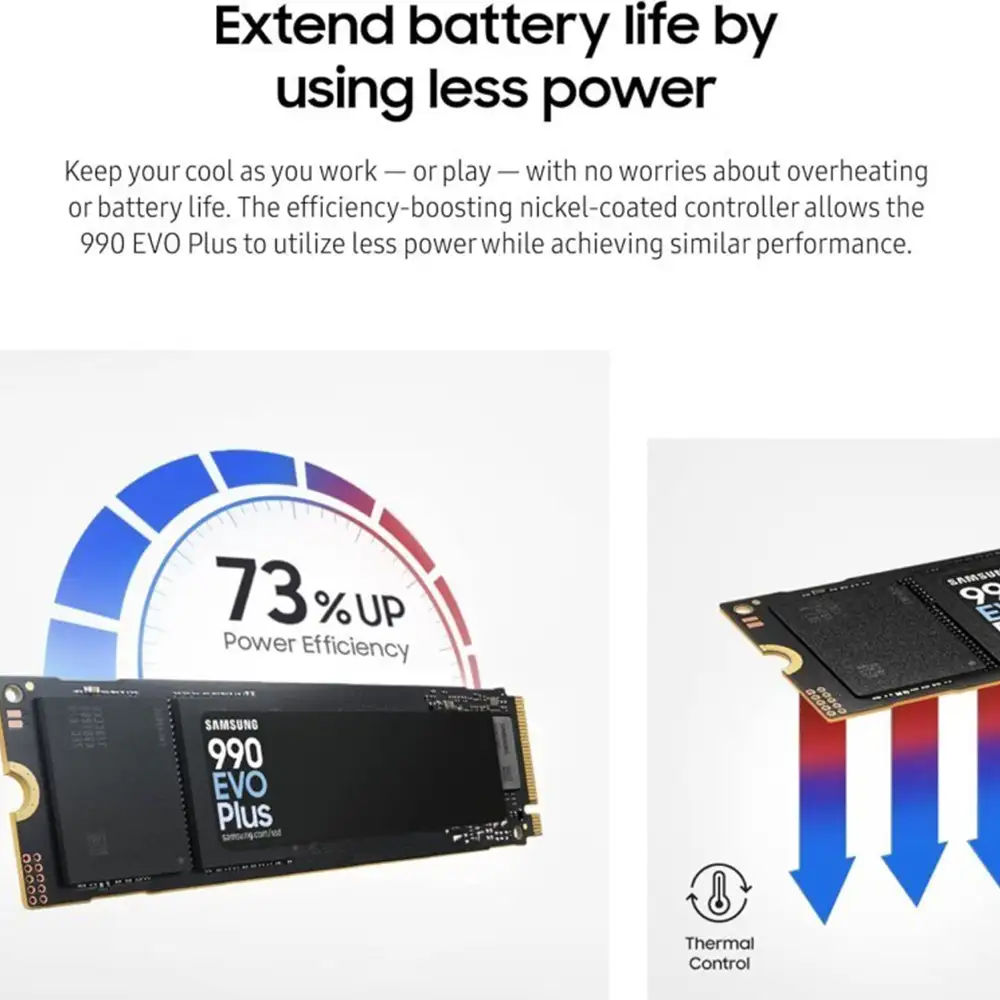 SAMSUNG 990 EVO PLUS 1TB NVME Gen4 7.150/6.300Mbps