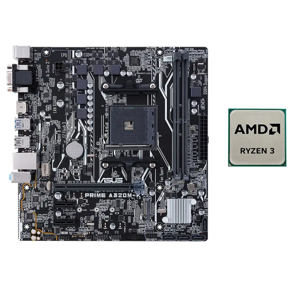 RYZEN 3 2200G TRAY + ASUS A320M-K