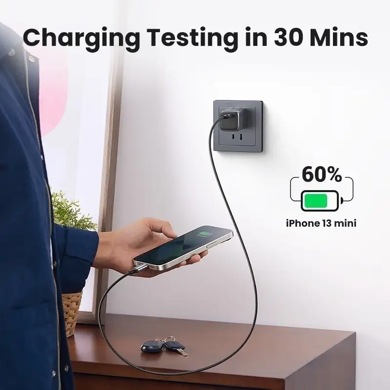 UGREEN CHARGER NEXODE PD GAN 20W WHITE TYPE - C ( 15324 )