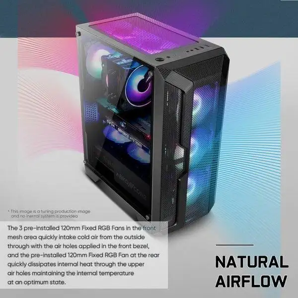AbkoNcore HELIOS H250X (Black) + 4 Fan RGB