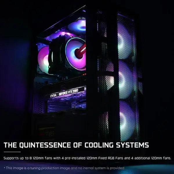 AbkoNcore HELIOS H250X (Black) + 4 Fan RGB