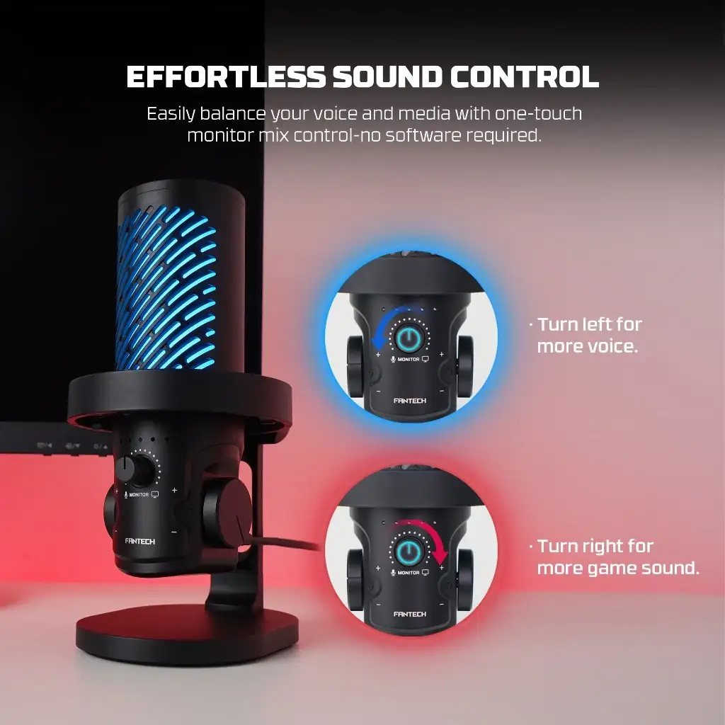 FANTECH LEVIOSA AURA MCX04 Mic Streaming Device Black