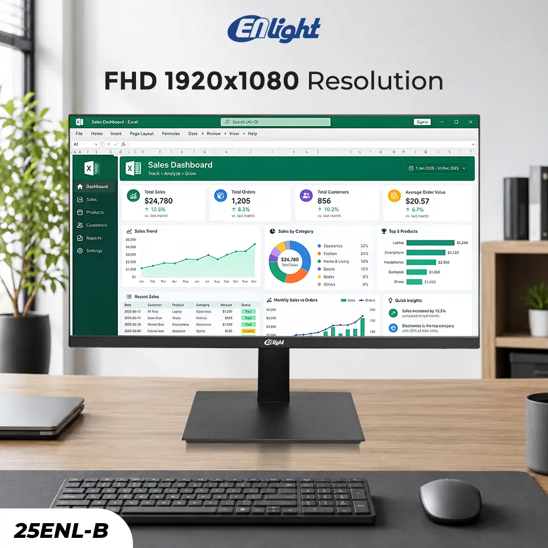 LED ENLIGHT 25ENL-B 25" IPS FHD 75Hz 1ms