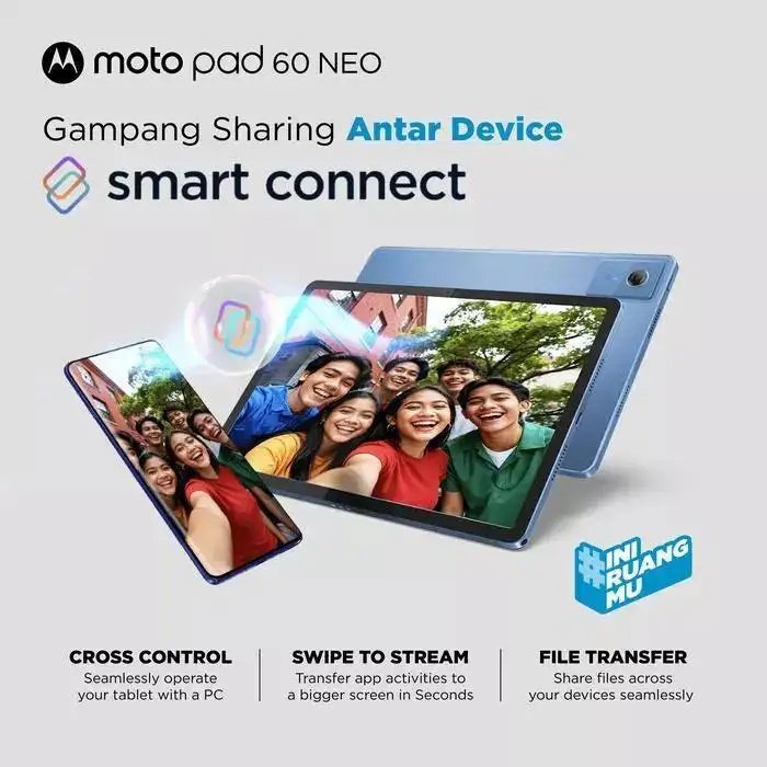 Lenovo Motorola Motopad 60 Neo 8GB 128GB + Pen + Folio Case Polar Blue