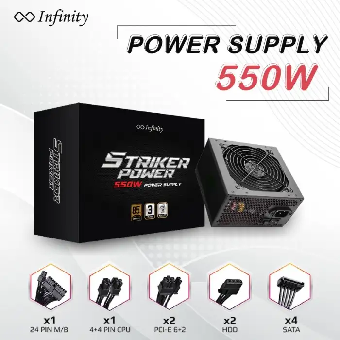 Infinity 550W Striker Power 80+ Bronze