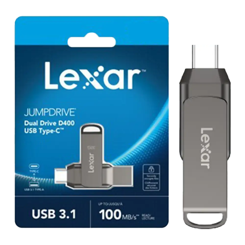 LEXAR JUMPDRIVE D400 OTG USB 3.1 Type-C 128GB