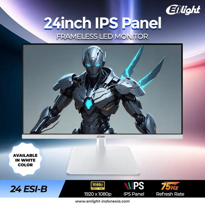 LED ENLIGHT 24ESI-W WHITE 24" IPS FHD 75Hz 5ms Slim Frameless