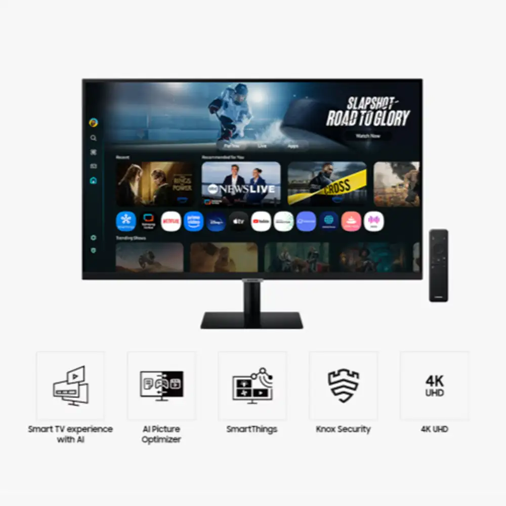 Samsung Smart Monitor M7 32" 4K LS32FM700 USB-C WIFI Speaker