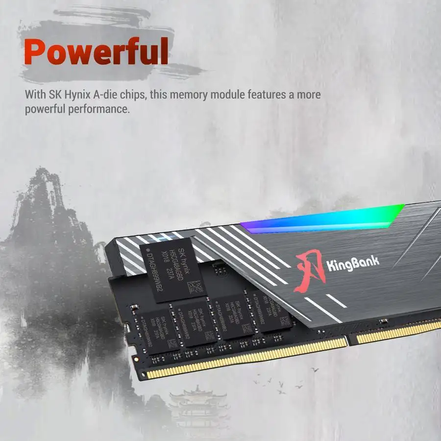 KINGBANK SOARBLADE DDR4 16GB 3200Mhz Kit 2x8GB XMP RGB White