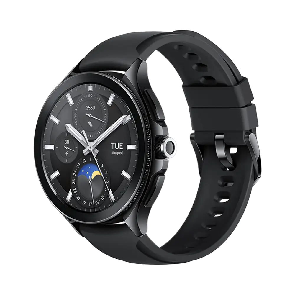 Xiaomi Mi Watch 2 Pro Black Fluororubber Strap 1.43" AMOLED GPS Jam tangan Smartwatch