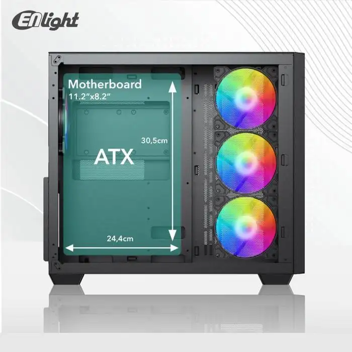 ENLIGHT FPMAX Z4 WHITE + 3 Fan RGB