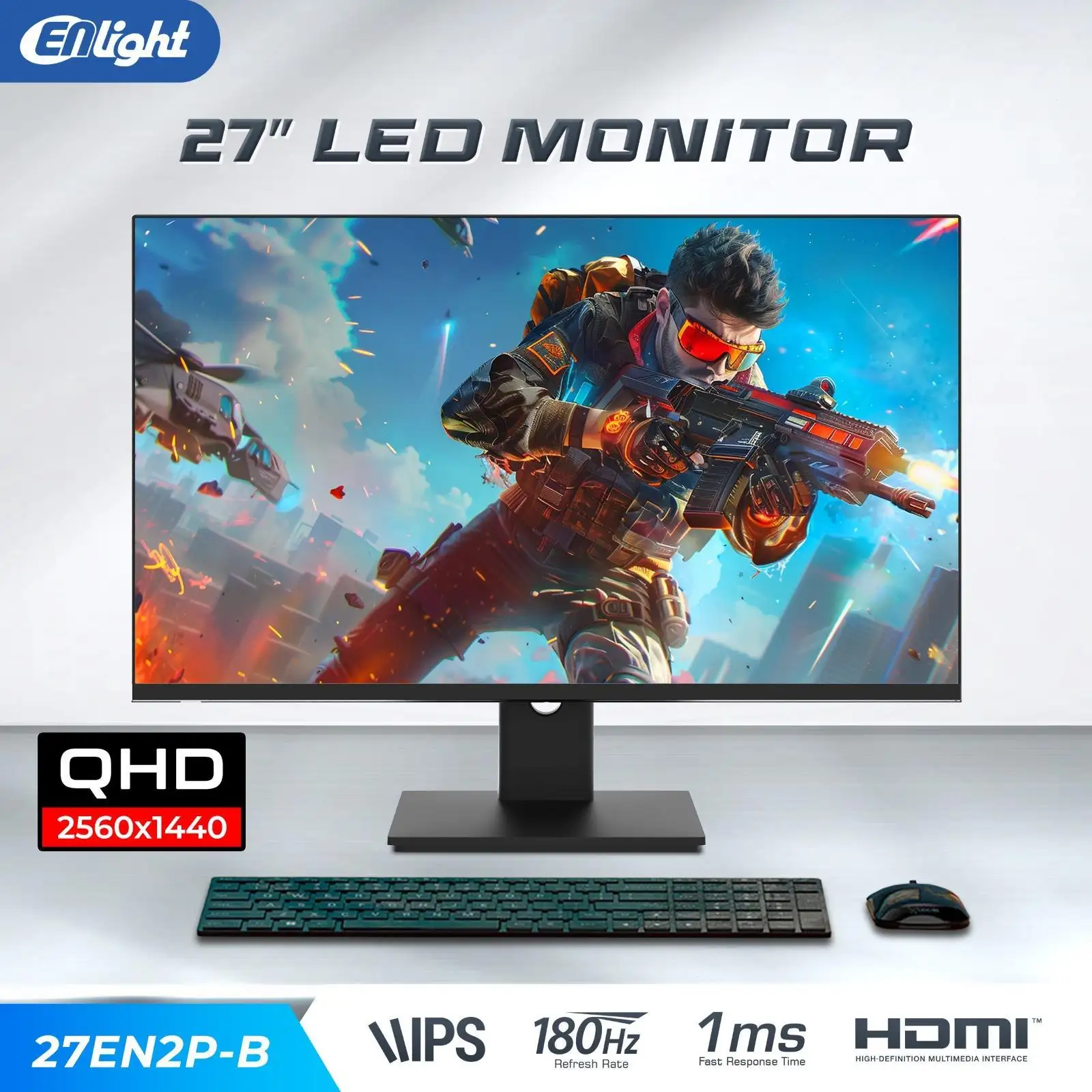 LED ENLIGHT 27EN2P-B 27" 2K IPS 180hz 1ms