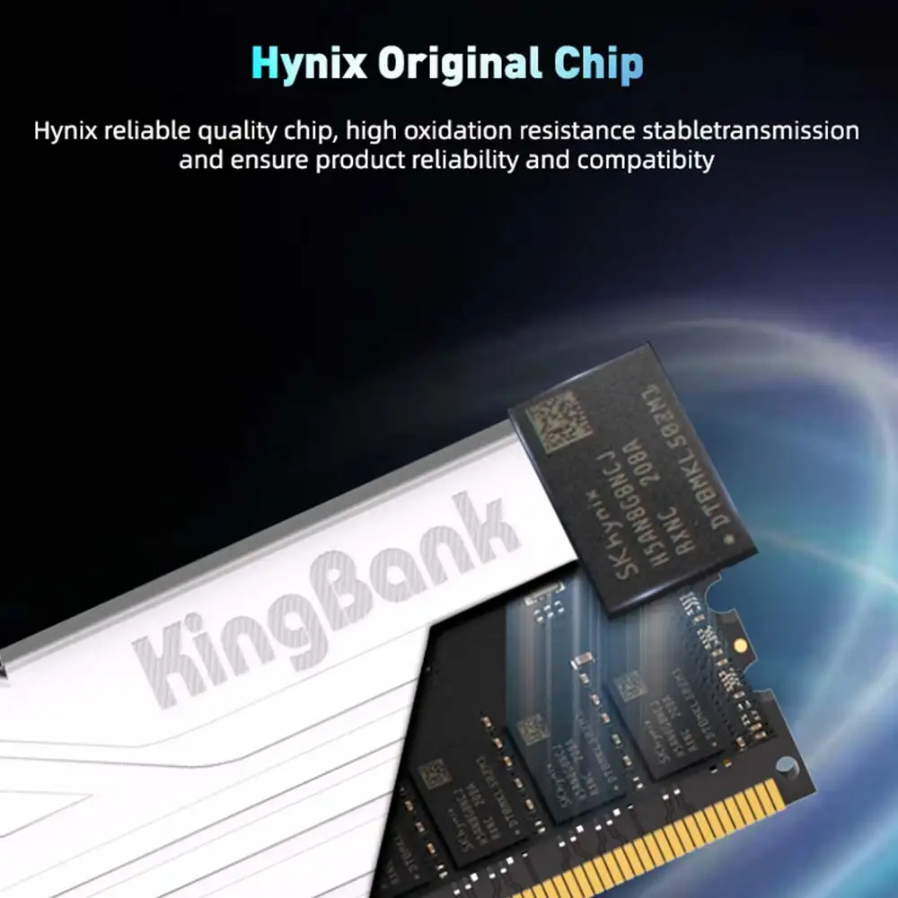 KINGBANK CLASSIC DDR4 16GB 3200Mhz Kit 2x8GB XMP Silver Heatsink C16
