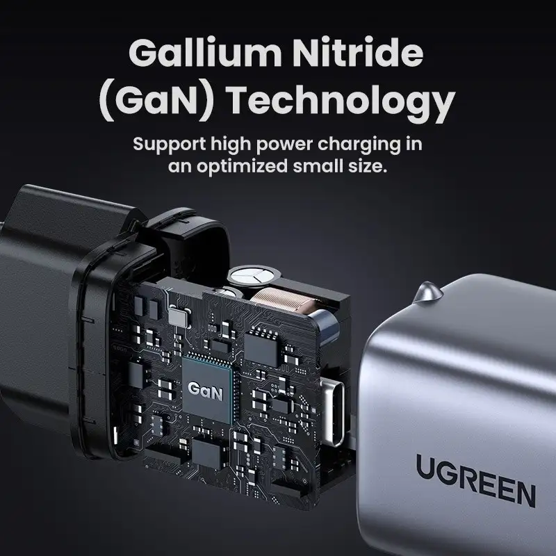 UGREEN CHARGER NEXODE PD GAN 20W WHITE TYPE - C ( 15324 )