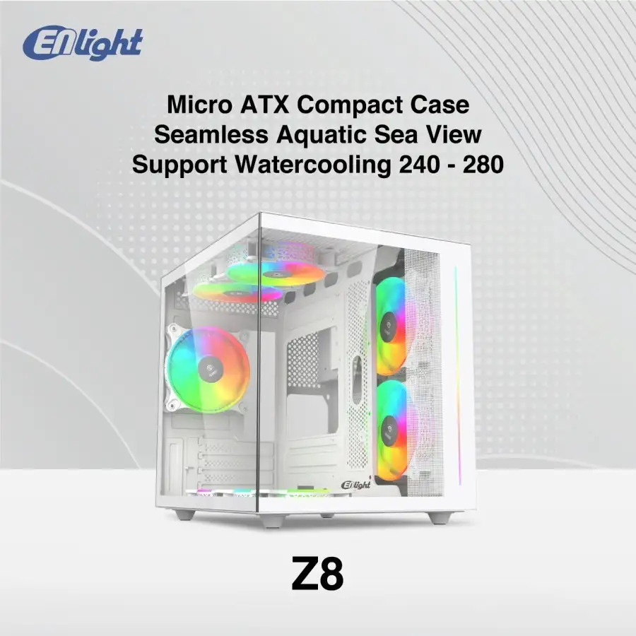 ENLIGHT Z8 WHITE +3 Fan RGB