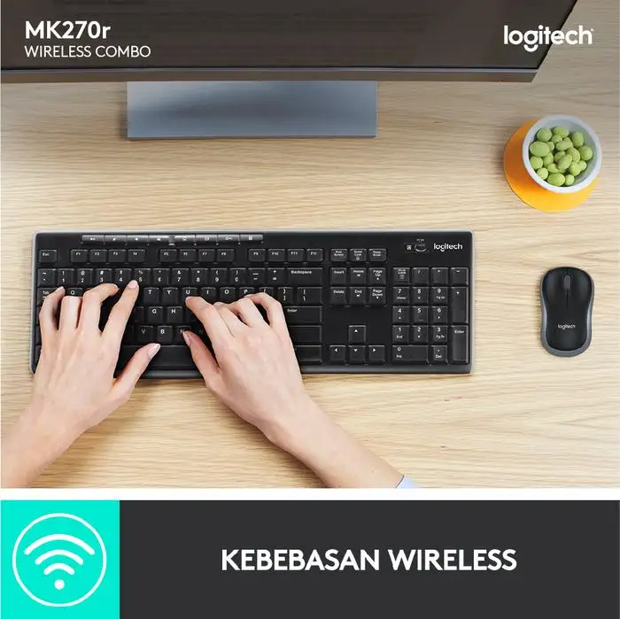 Logitech MK270R Wireless Combo Keyboard Mouse
