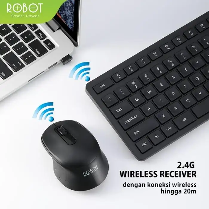 ROBOT KM4000 Keyboard Mouse Combo Wireless