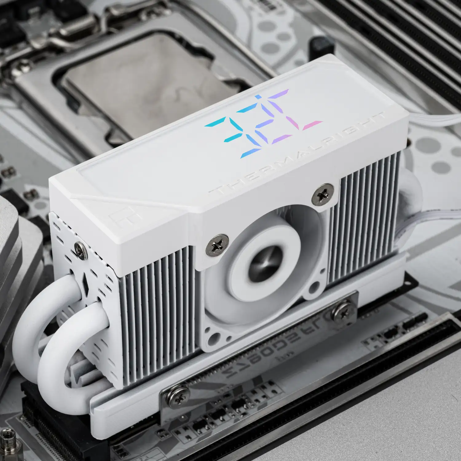 THERMALRIGHT HR-10 2280 PRO Digital White SSD Cooler M.2 NVME Heatsink