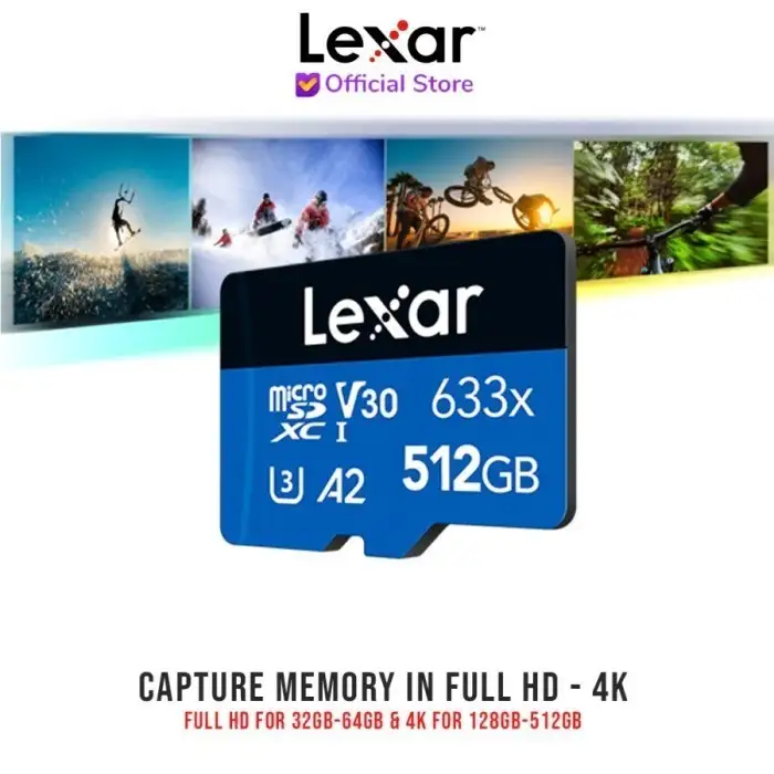Lexar High Performance MicroSDHC 32GB BL 633X (No Adapter) 100Mbps