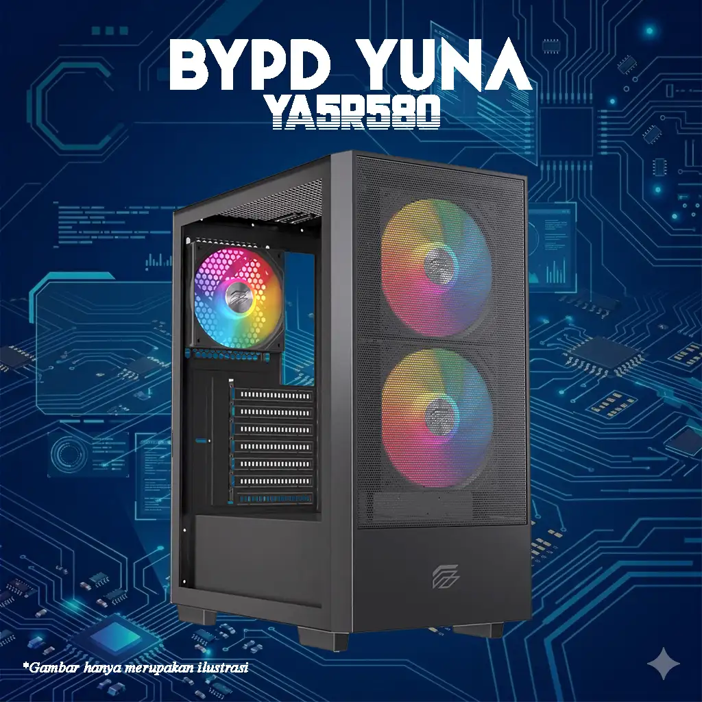 BYPD YUNA YA5R580 AMD Ryzen 5 5500 4.2Ghz | RX 580 8GB | DDR4 | NVME - GAMING PC