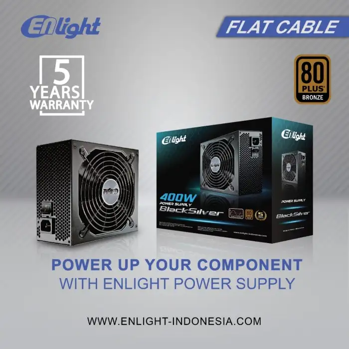 Enlight 400W BlackSilver 80+ bronze
