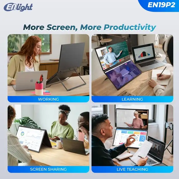 LED ENLIGHT EN19P2 Dual 19" FHD Portable Monitor