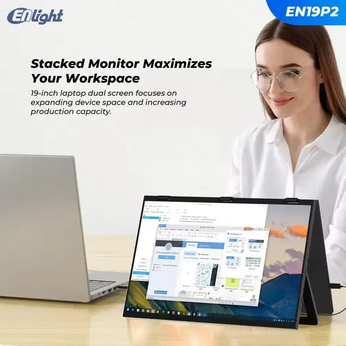 LED ENLIGHT EN19P2 Dual 19" FHD Portable Monitor